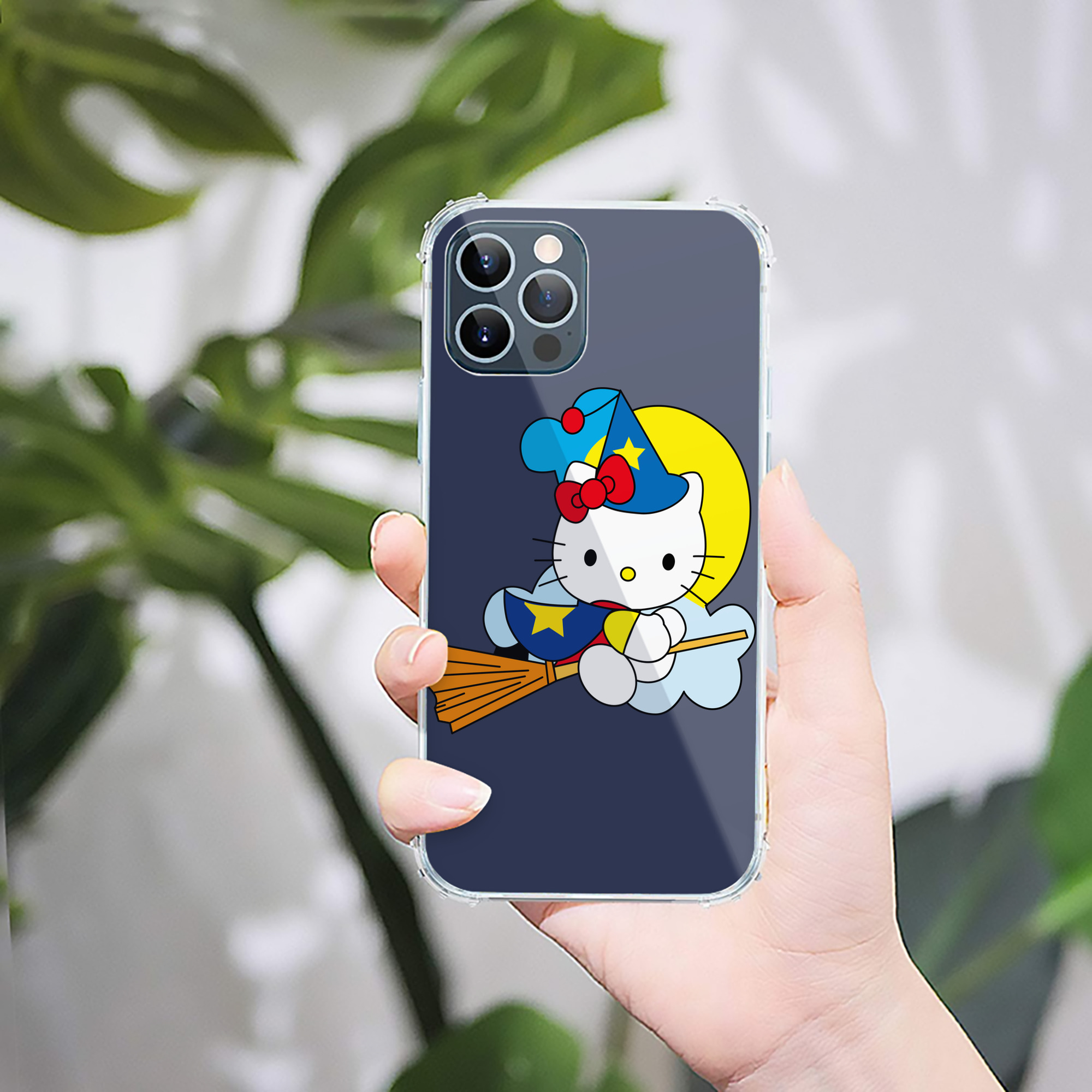 （画像用） Hello Kitty ハローキティ 【iPhone 12シリーズ対応】透明スマホケース（クリアソフトケース）